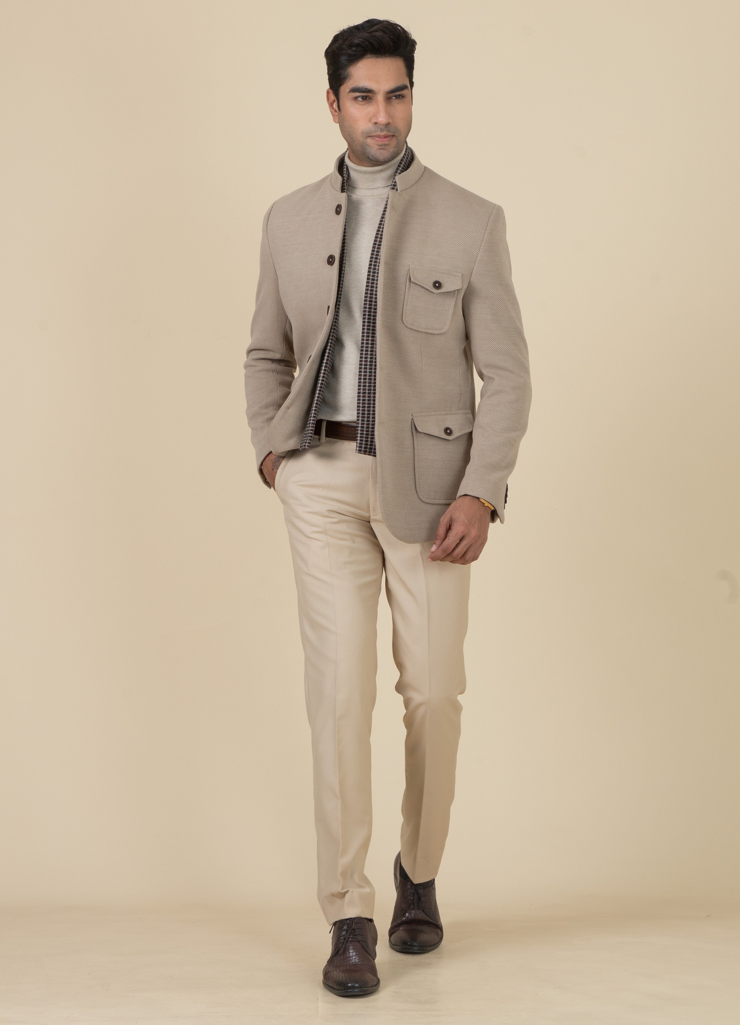 MLS COAT WITH MUFFLER 1PC