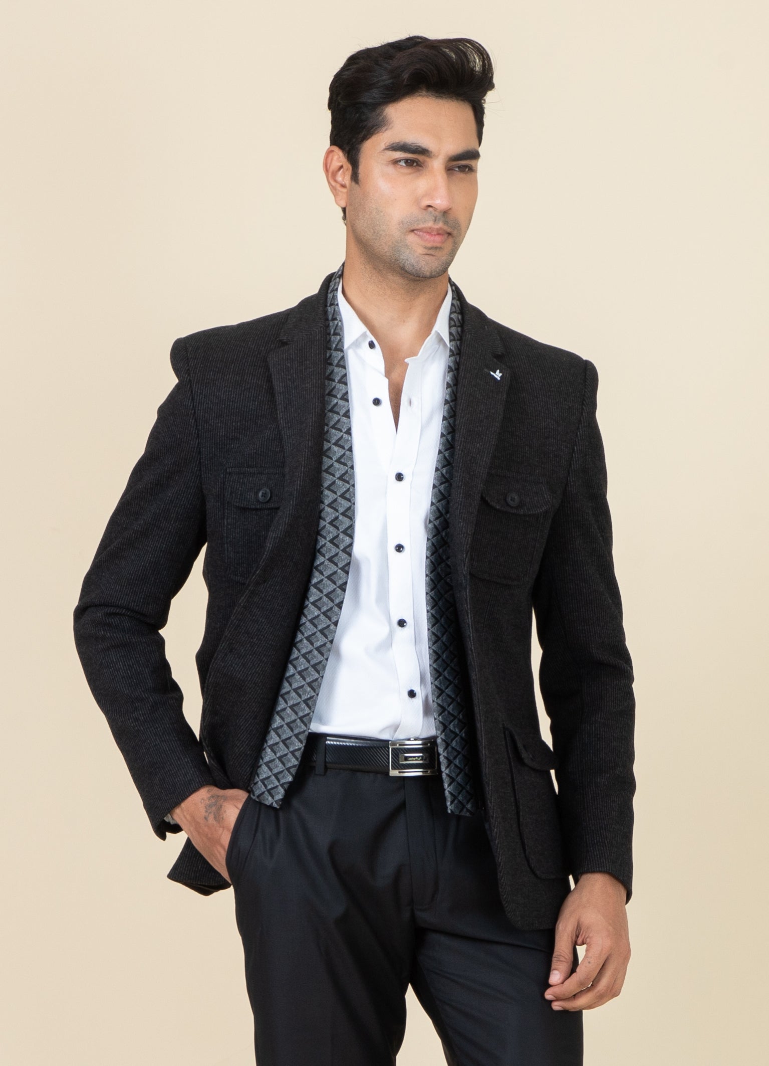 MLS COAT WITH MUFFLER 1PC