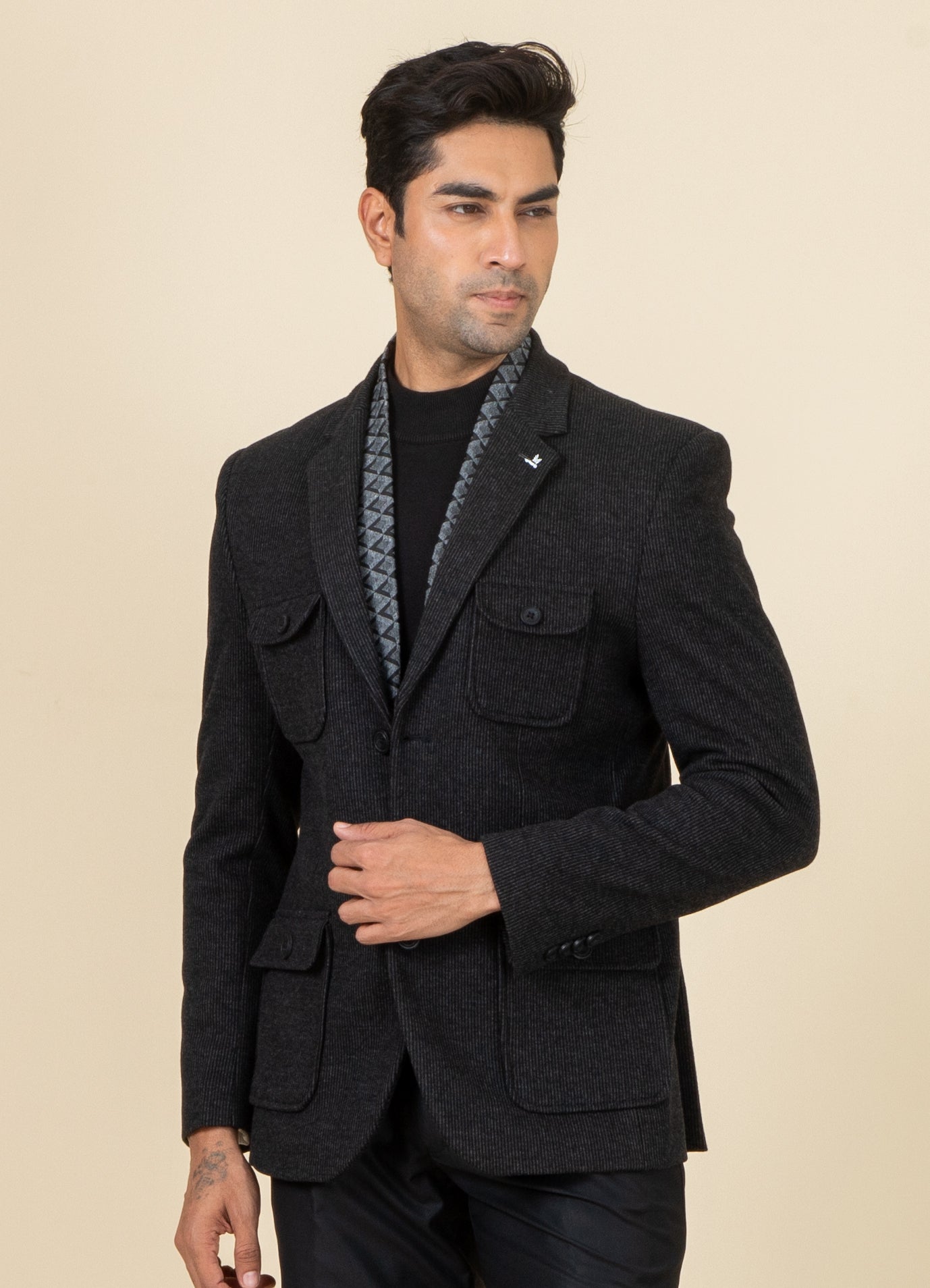 MLS COAT WITH MUFFLER 1PC