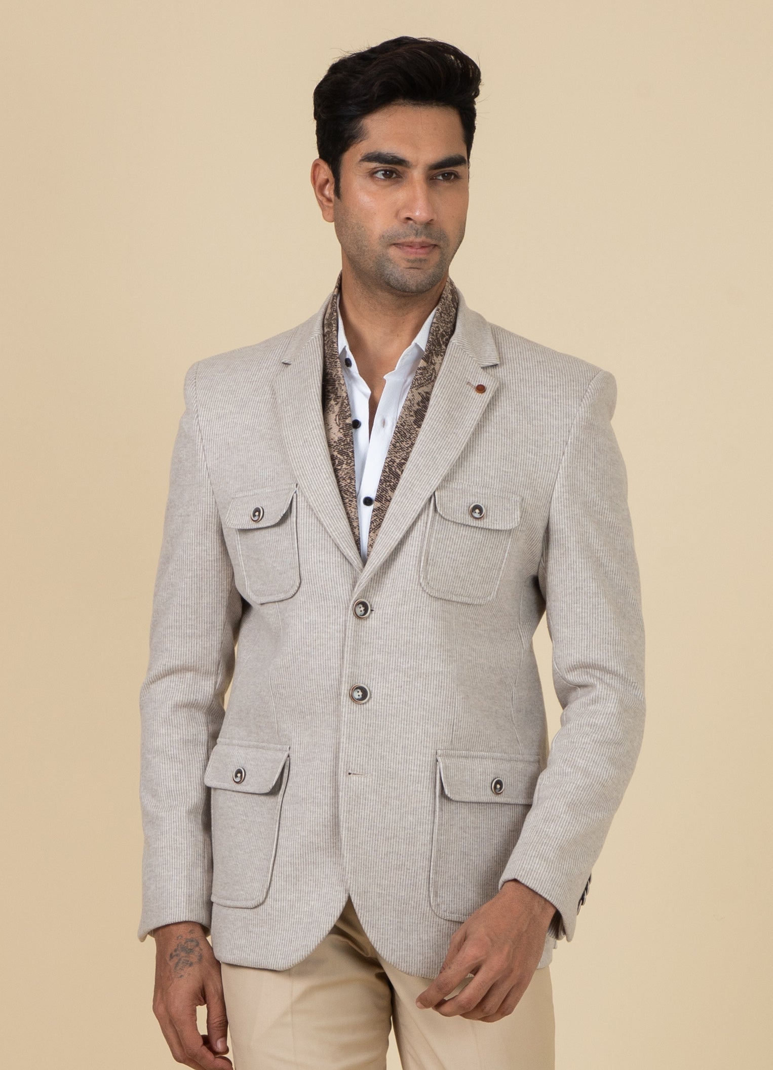 MLS COAT WITH MUFFLER 1PC