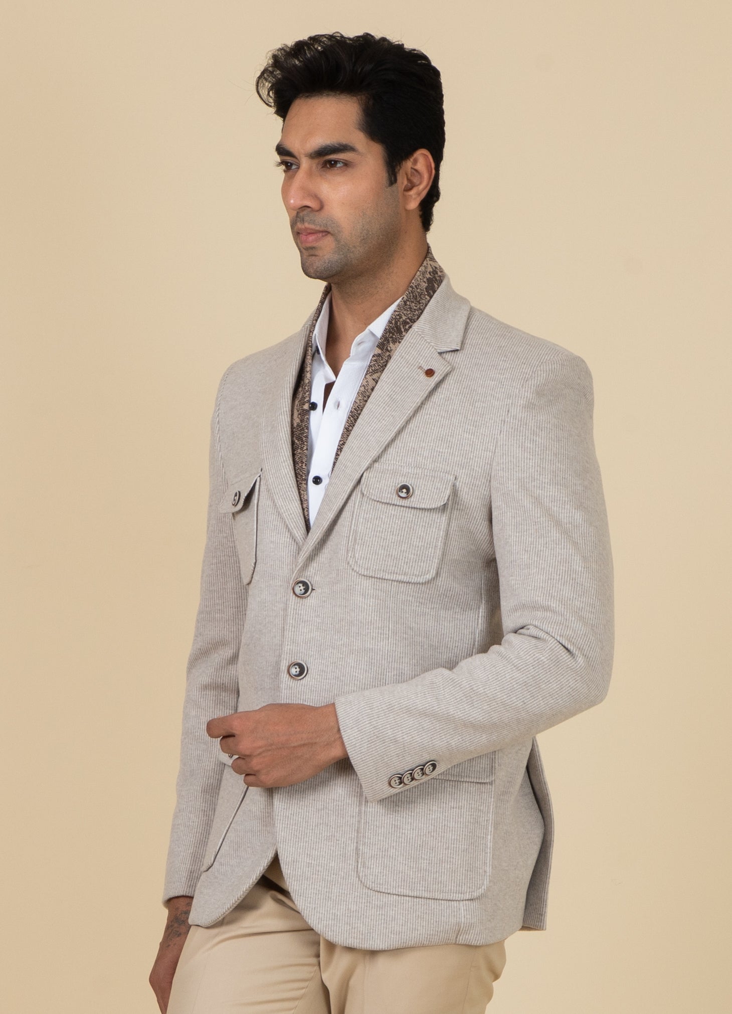 MLS COAT WITH MUFFLER 1PC