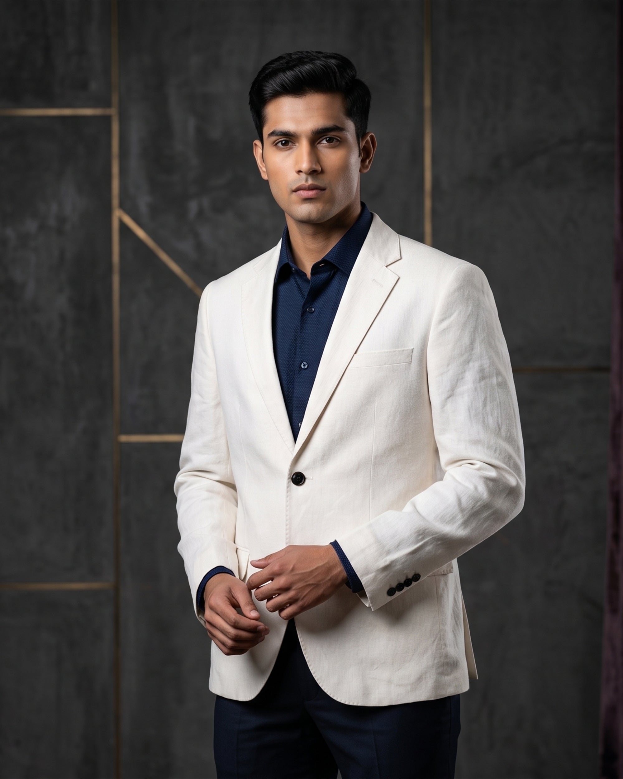 MLS LINEN COAT 1PC