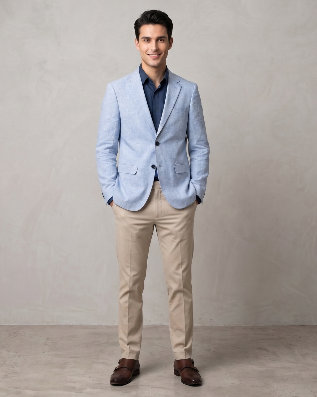 MLS LINEN COAT 1PC