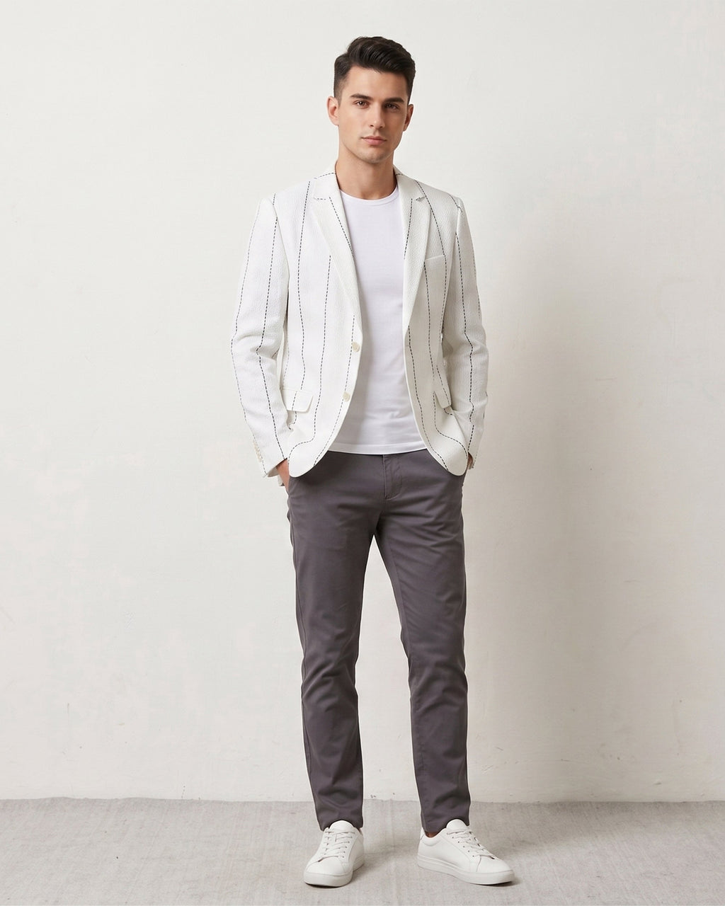 MLS LINEN COAT 1PC