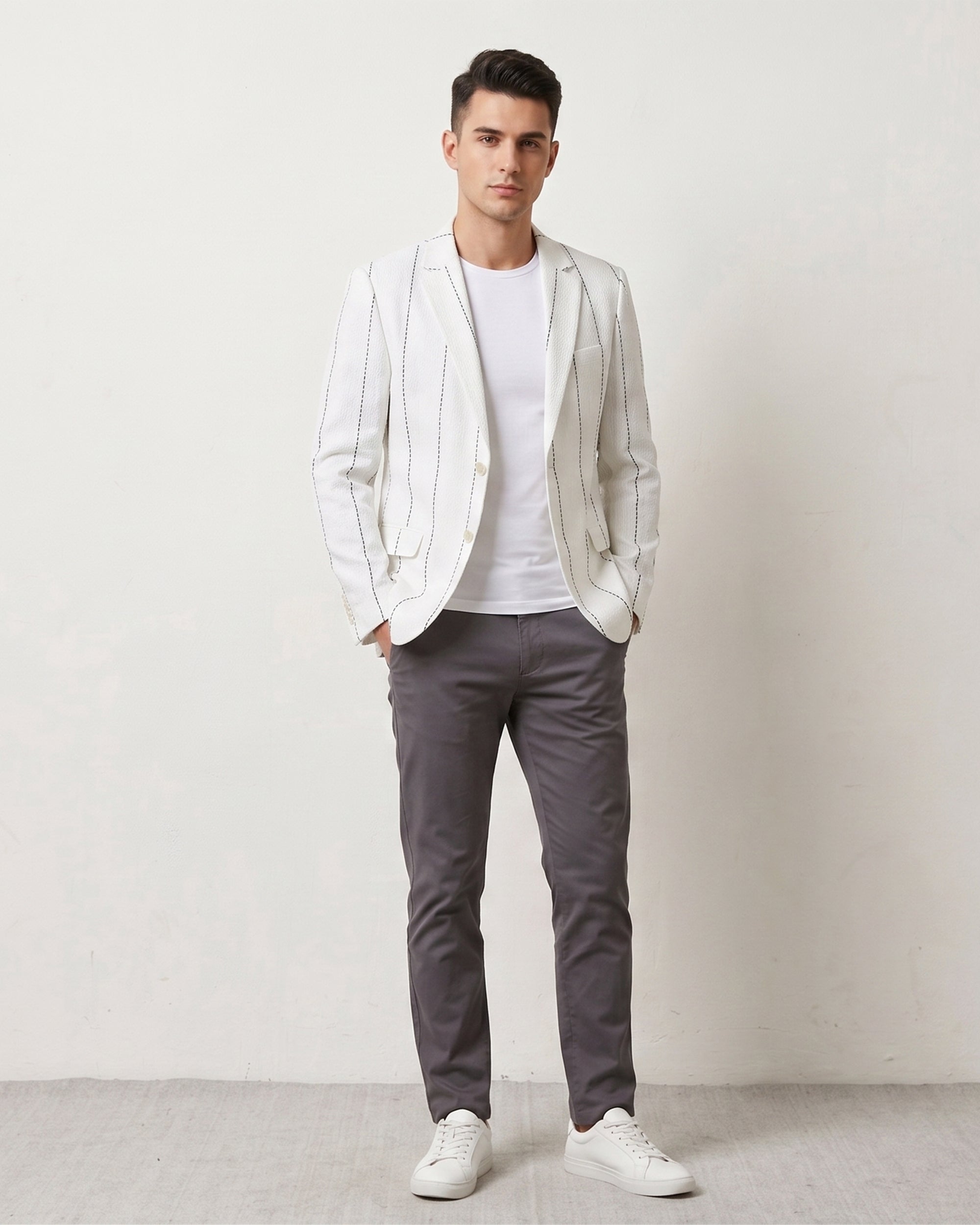 MLS LINEN COAT 1PC