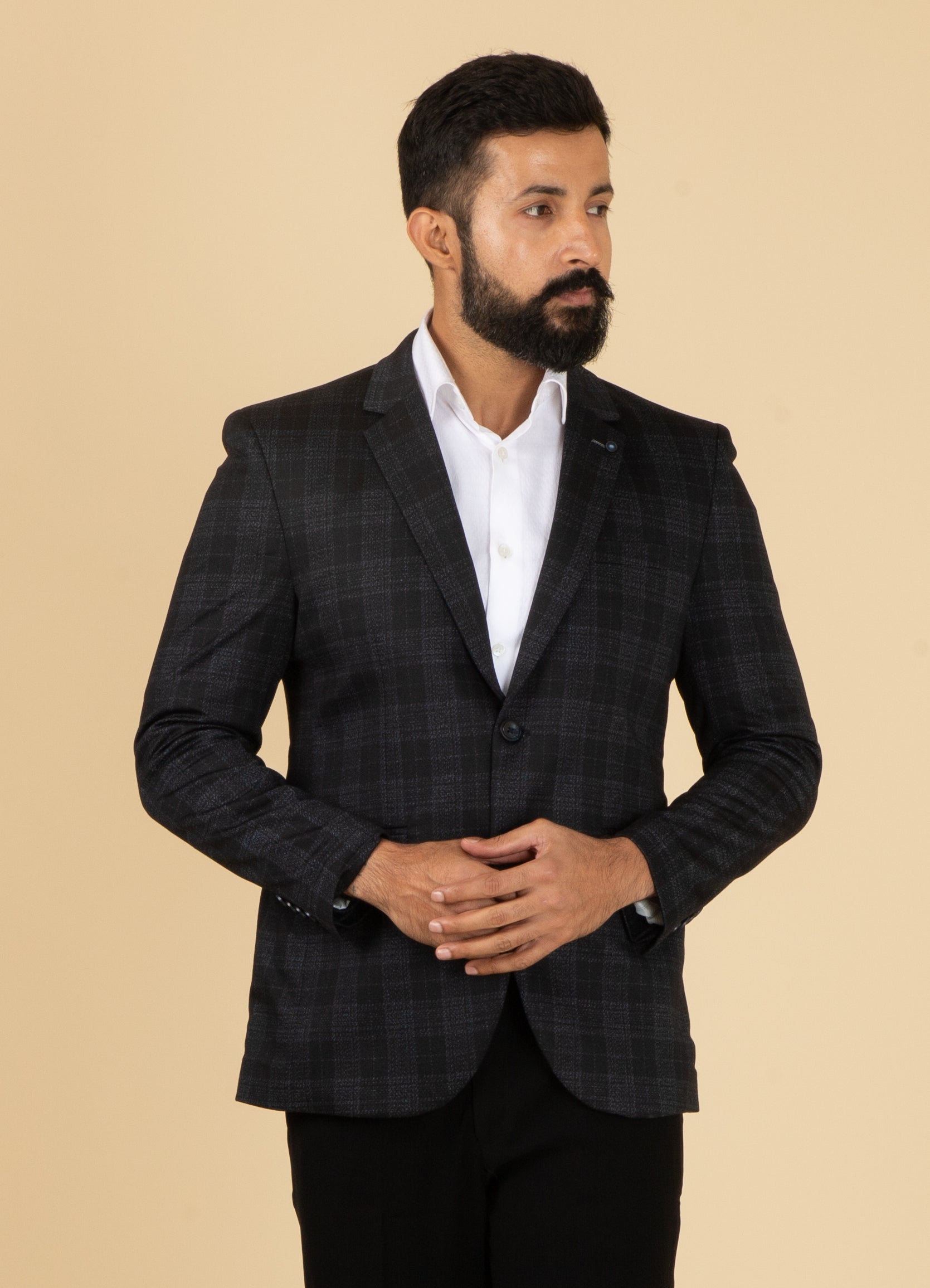MLS CHECKED COAT 1PC