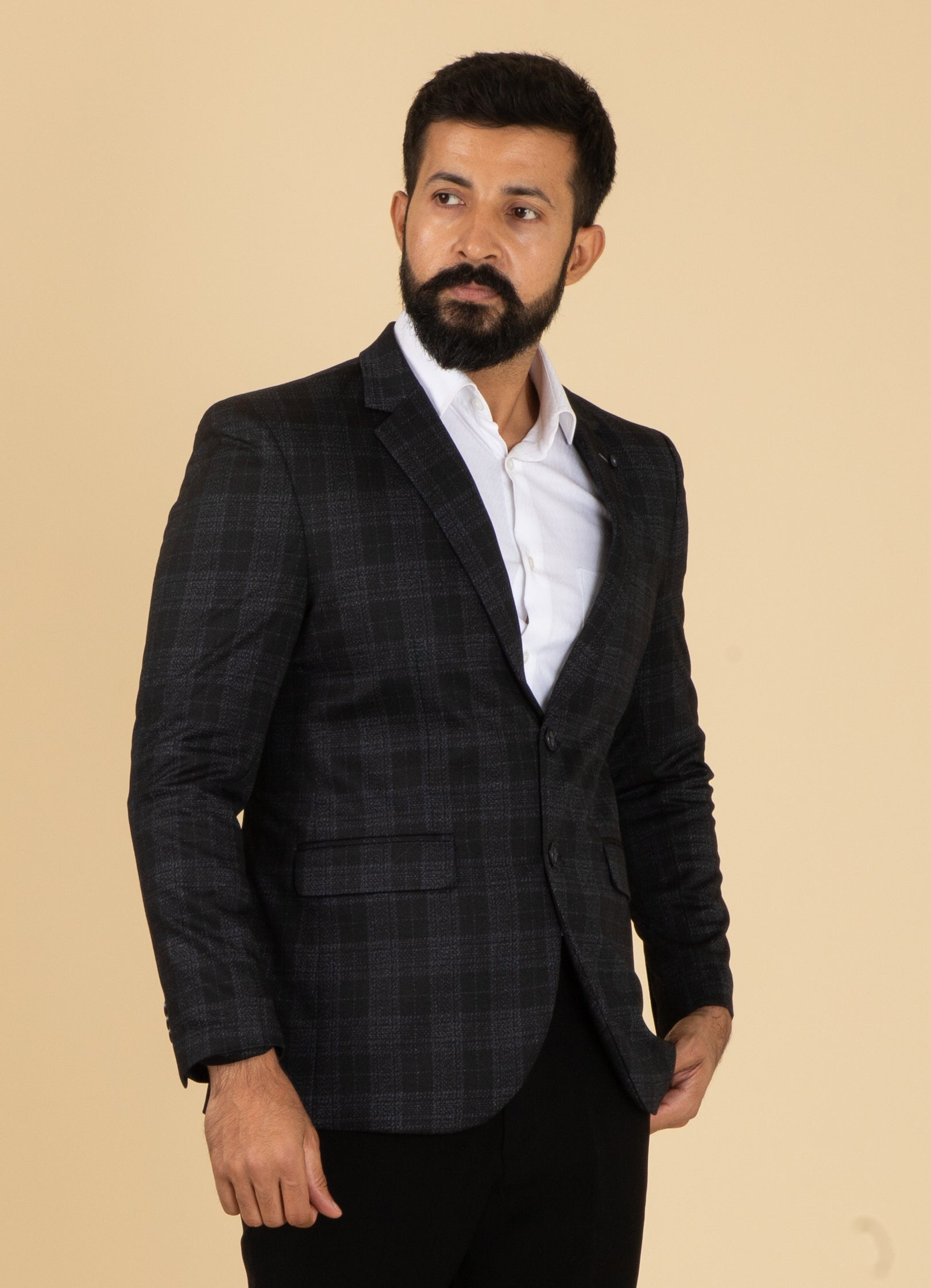 MLS CHECKED COAT 1PC