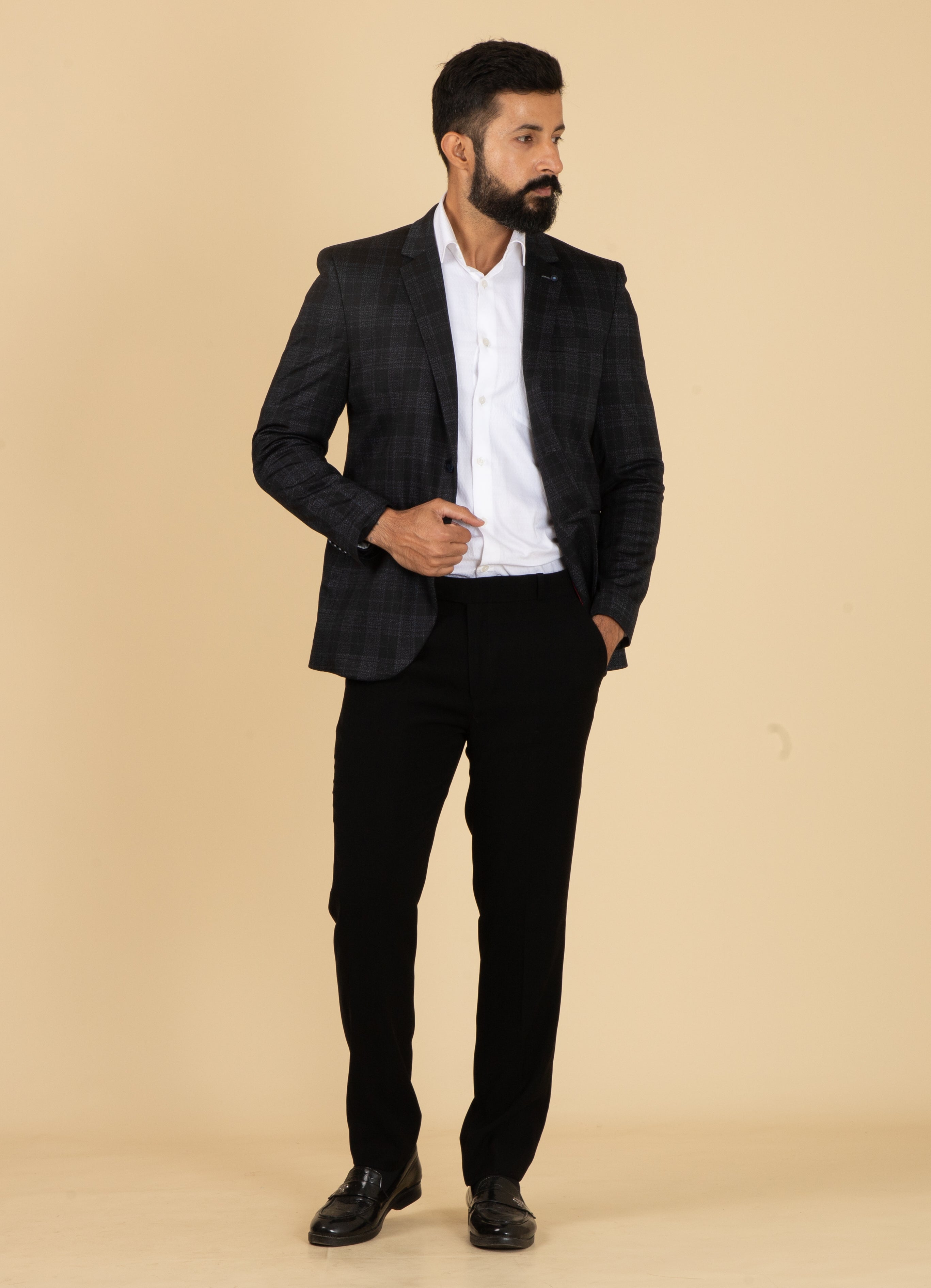 MLS CHECKED COAT 1PC